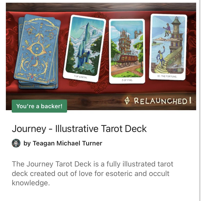 journey tarot kickstarter