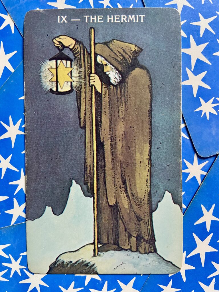The Hermit from the Morgan Green Tarot